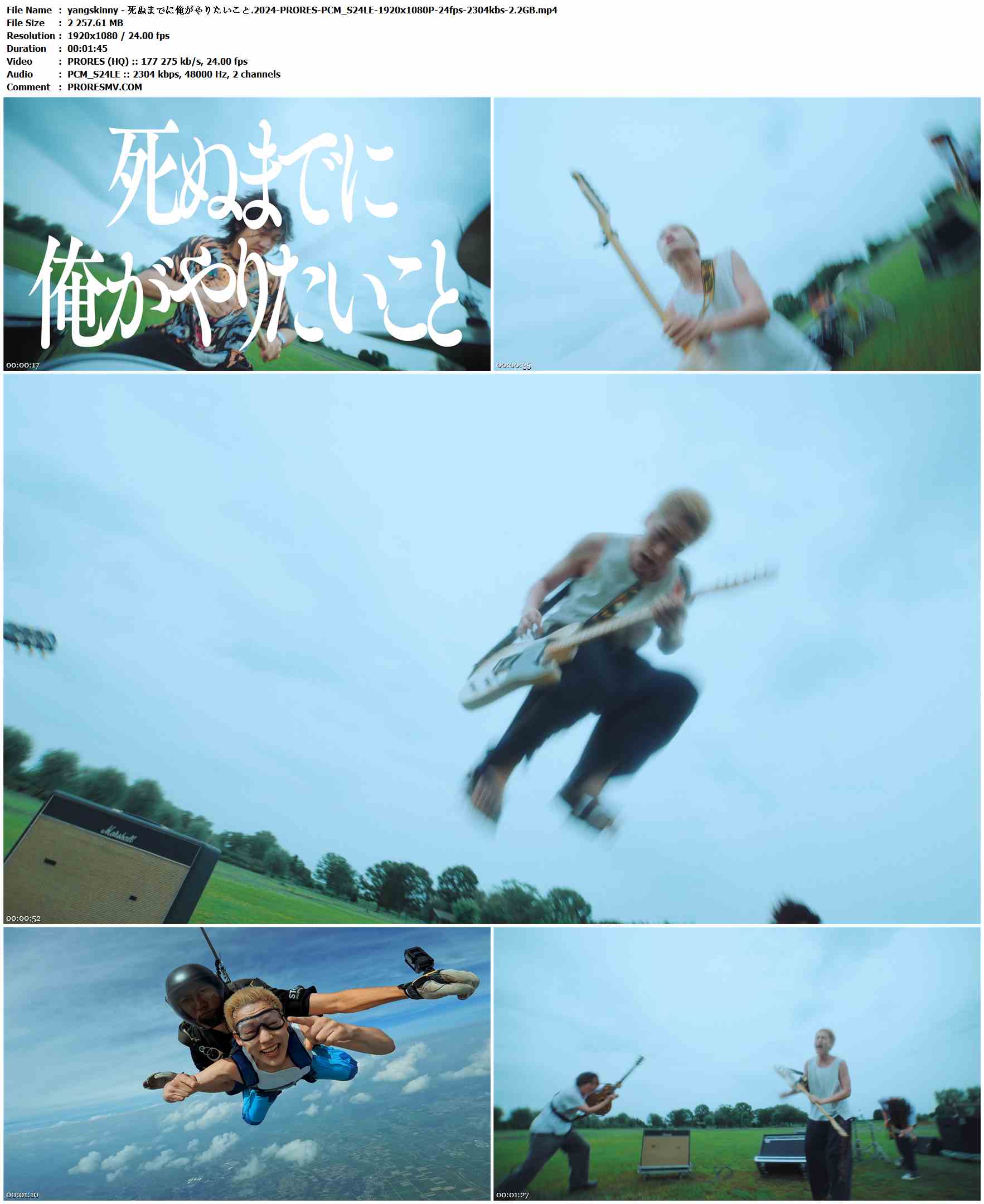 yangskinny - 死ぬまでに俺がやりたいこと.2024-PRORES-PCM_S24LE-1920x1080P-24fps-2304kbs-2.2GB官方MV_高清MV